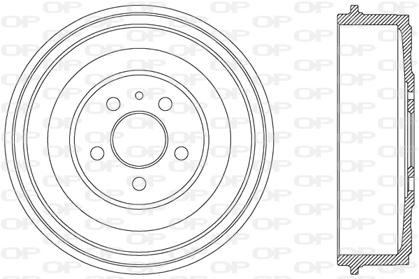 OPEN PARTS BAD9028.10 Ταμπούρο