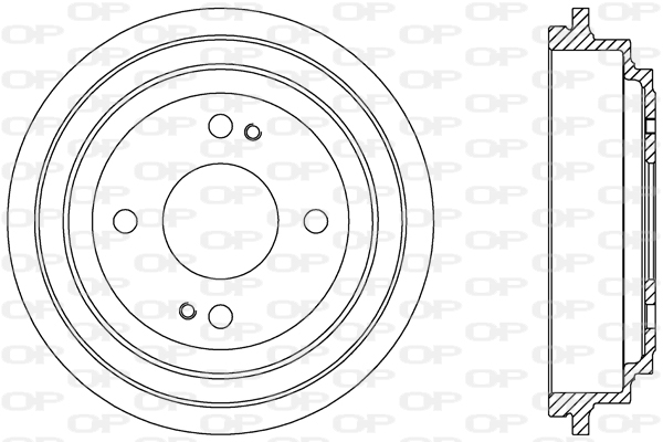 OPEN PARTS BAD9080.10 Ταμπούρο