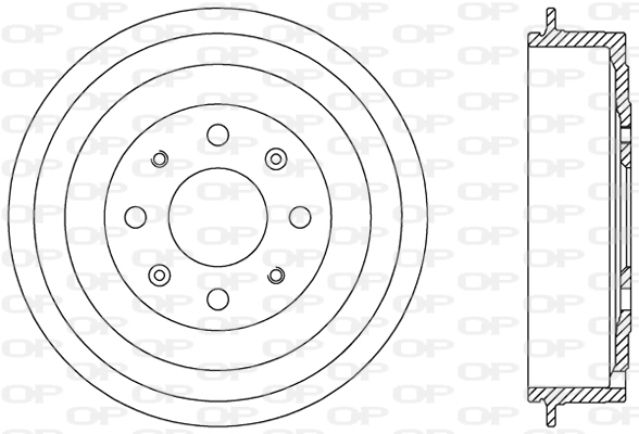 OPEN PARTS BAD9083.10 Ταμπούρο
