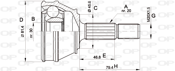 OPEN PARTS CVJ5030.10 Σετ...
