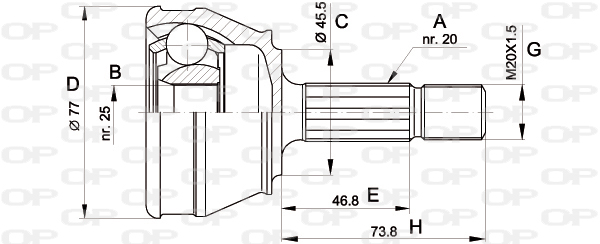 OPEN PARTS CVJ5031.10 Σετ...