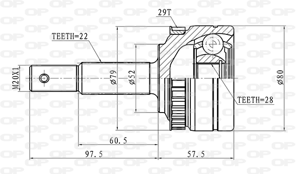 OPEN PARTS CVJ5114.10 Σετ...