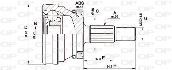 OPEN PARTS CVJ5169.10 Σετ...