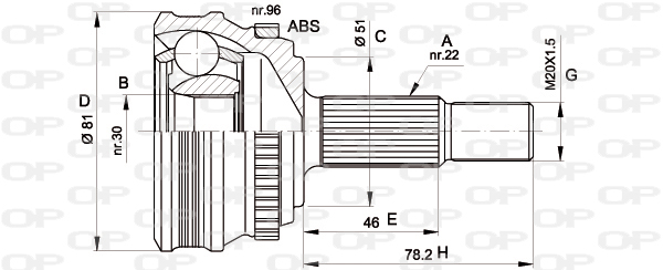 OPEN PARTS CVJ5185.10 Σετ...