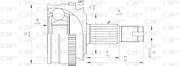 OPEN PARTS CVJ5186.10 Σετ...