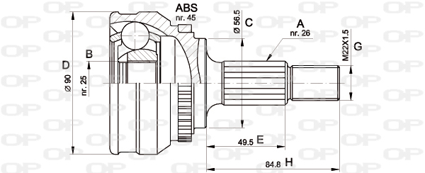OPEN PARTS CVJ5217.10 Σετ...