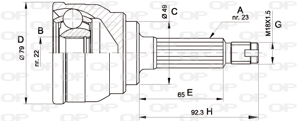 OPEN PARTS CVJ5246.10 Σετ...