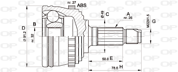 OPEN PARTS CVJ5264.10 Σετ...