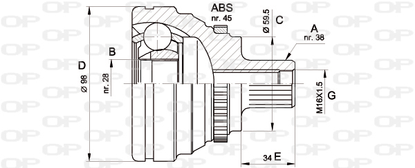OPEN PARTS CVJ5271.10 Σετ...