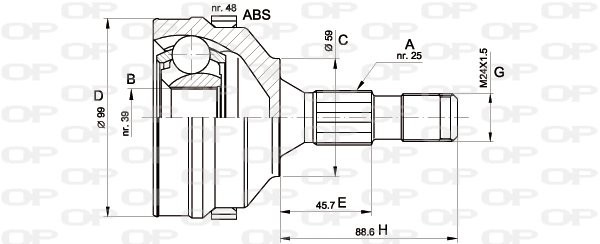 OPEN PARTS CVJ5275.10 Σετ...