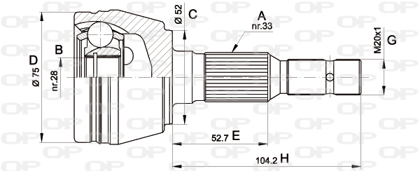 OPEN PARTS CVJ5285.10 Σετ...