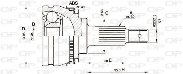 OPEN PARTS CVJ5321.10 Σετ...
