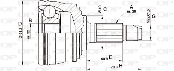 OPEN PARTS CVJ5353.10 Σετ...