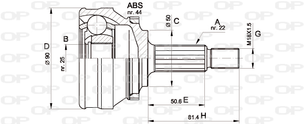 OPEN PARTS CVJ5363.10 Σετ...