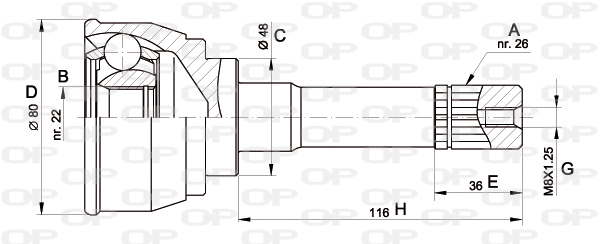 OPEN PARTS CVJ5367.10 Σετ...