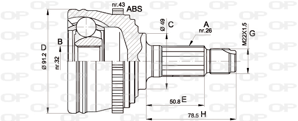 OPEN PARTS CVJ5370.10 Σετ...