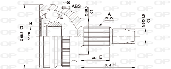 OPEN PARTS CVJ5507.10 Σετ...