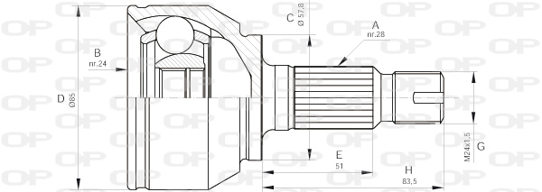 OPEN PARTS CVJ5567.10 Σετ...
