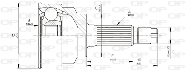 OPEN PARTS CVJ5665.10 Σετ...