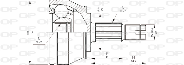 OPEN PARTS CVJ5715.10 Σετ...