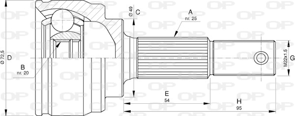 OPEN PARTS CVJ5752.10 Σετ...