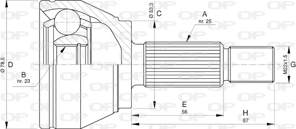 OPEN PARTS CVJ5757.10 Σετ...