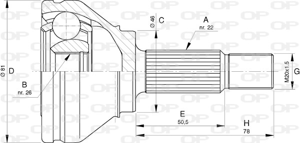 OPEN PARTS CVJ5760.10 Σετ...