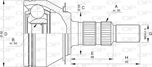 OPEN PARTS CVJ5789.10 Σετ...