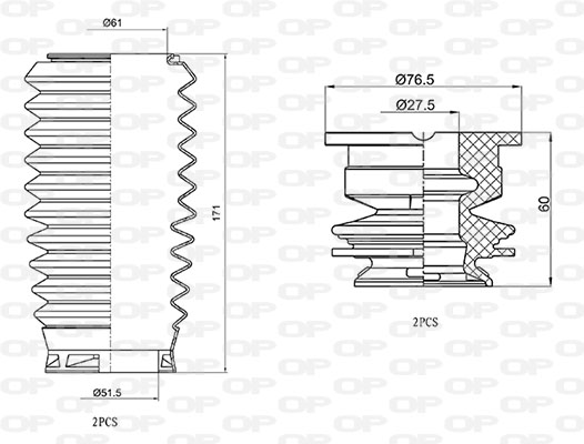 OPEN PARTS DCK5027.04 Σετ...