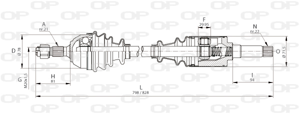OPEN PARTS DRS6001.00...