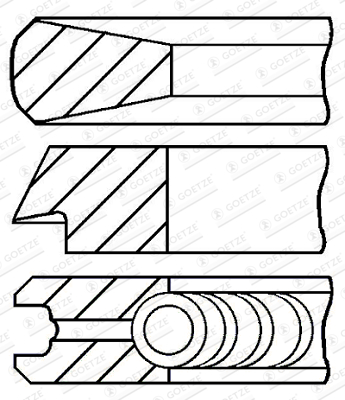 MAHLE 022 01 N0 Stempelringsett