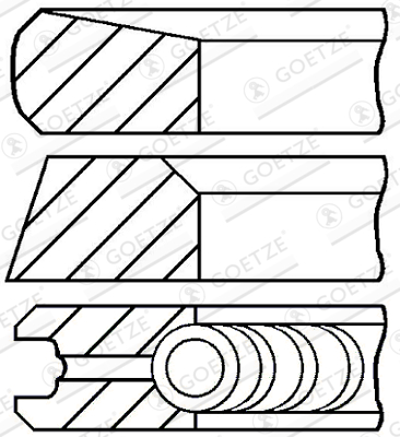 GOETZE ENGINE 08-785200-00 Stempelringsett