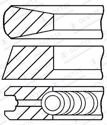 MAHLE 033 18 N0 Stempelringsett