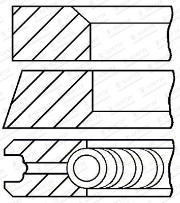 KOLBENSCHMIDT 800001810000 Stempelringsett