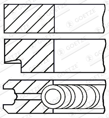 MAHLE 627 31 V0 Stempelringsett