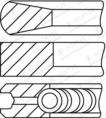 MAHLE 681 RS 00109 0N0 Stempelringsett