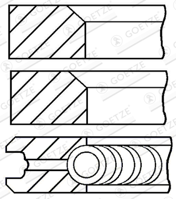 GOETZE ENGINE 08-849200-50 Stempelringsett