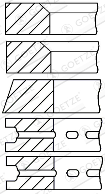 GOETZE ENGINE 08-275800-00 Piston Ring Kit
