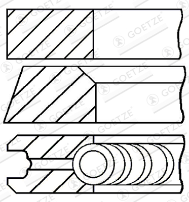 MAHLE 083 23 N0 Stempelringsett