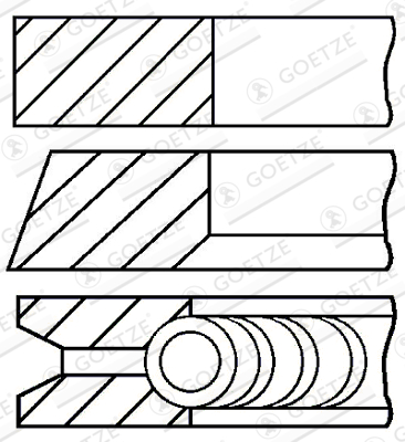 GOETZE ENGINE 08-503100-10 Stempelringsett