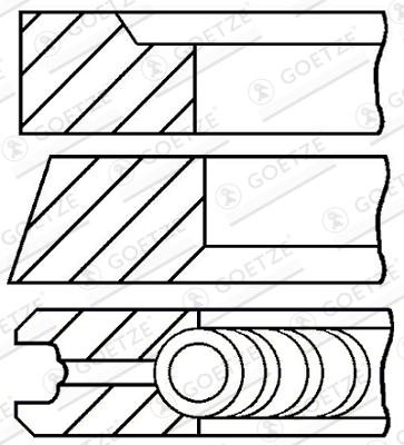 GOETZE ENGINE 08-399700-10 Stempelringsett