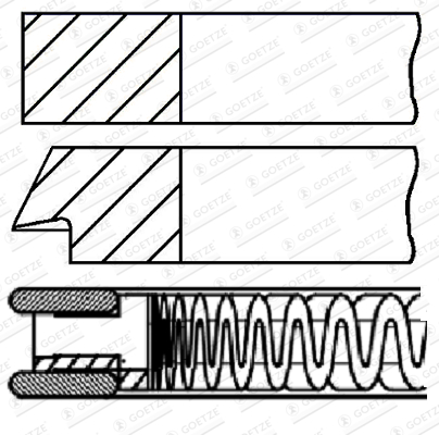 GOETZE ENGINE 08-423900-00 Stempelringsett