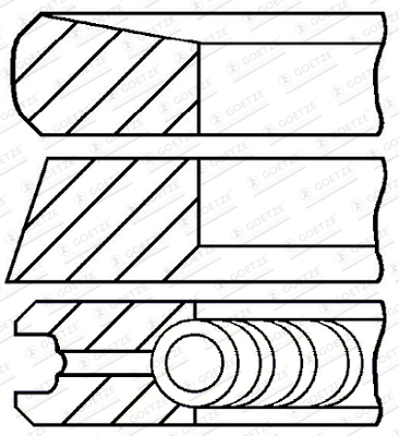 MAHLE 028 RS 10101 0N0 Stempelringsett