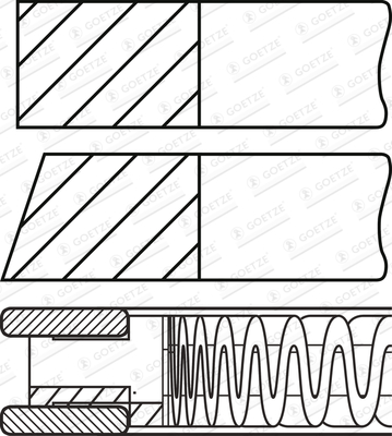 MAHLE 021 98 V0 Stempelringsett