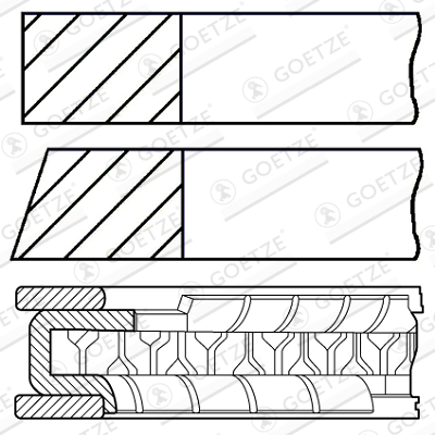 GOETZE ENGINE 08-426707-00 Piston Ring Kit