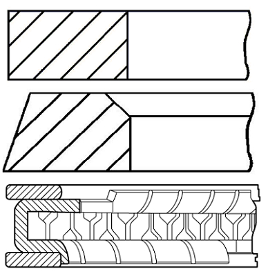 MAHLE 681 RS 00105 0N0 Stempelringsett