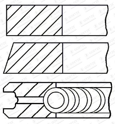 KOLBENSCHMIDT 800025010000 Stempelringsett
