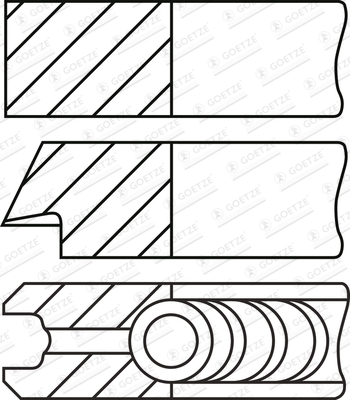 MAHLE 504 01 N0 Stempelringsett