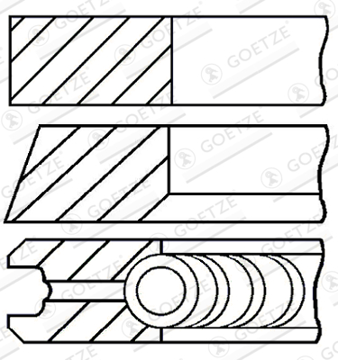 KOLBENSCHMIDT 800119310000 Stempelringsett