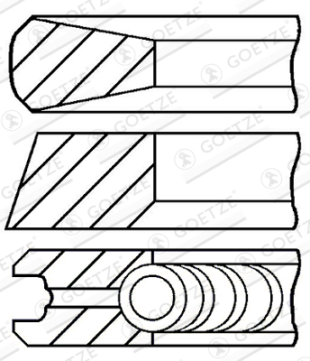 GOETZE ENGINE 08-137507-30 Stempelringsett